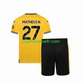 Maillot de Foot Wolverhampton Wanderers Matheus Nunes 27 Domicile 2023-24 - Enfant
